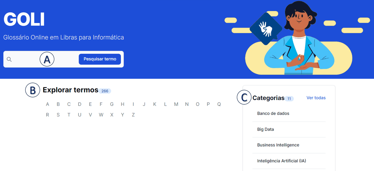 Glossário Online em Libras para Informática (GOLI)